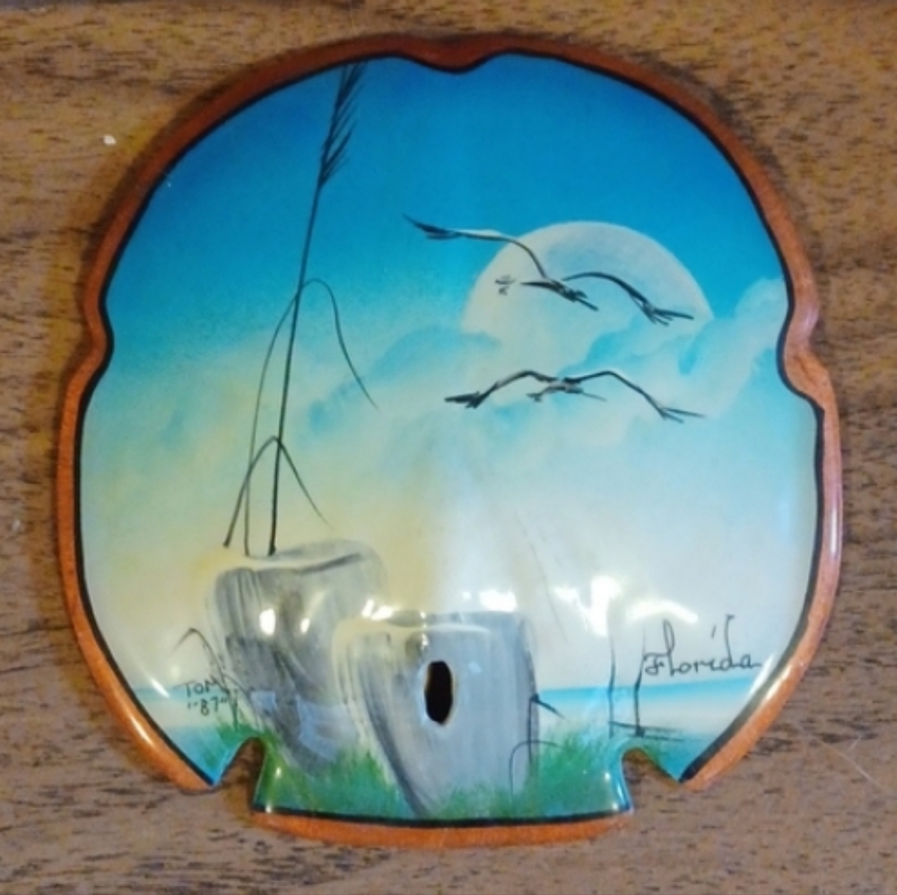 Last Chance Vintage Hand-painted Sand Dollar